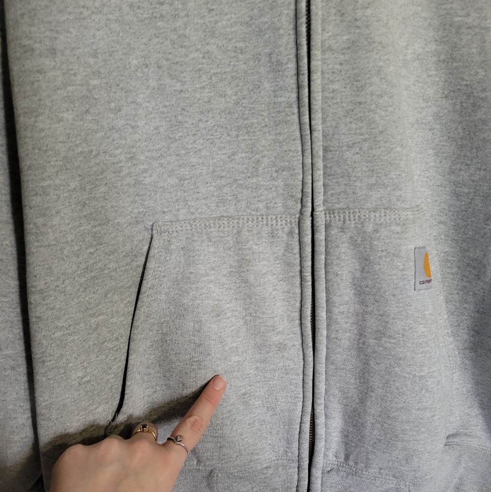 Carhartt Vtg Zip-Up Sweatshirt - Picture 7 of 7